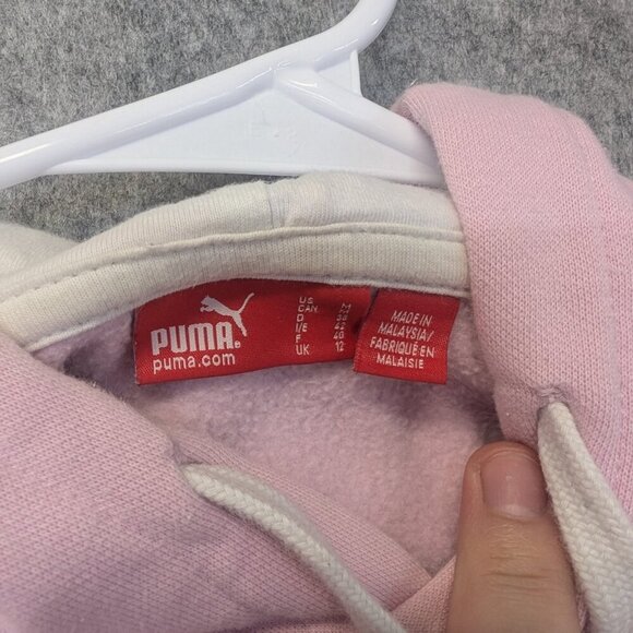 Puma hoodie pink women draw string medium - Picture 9 of 13